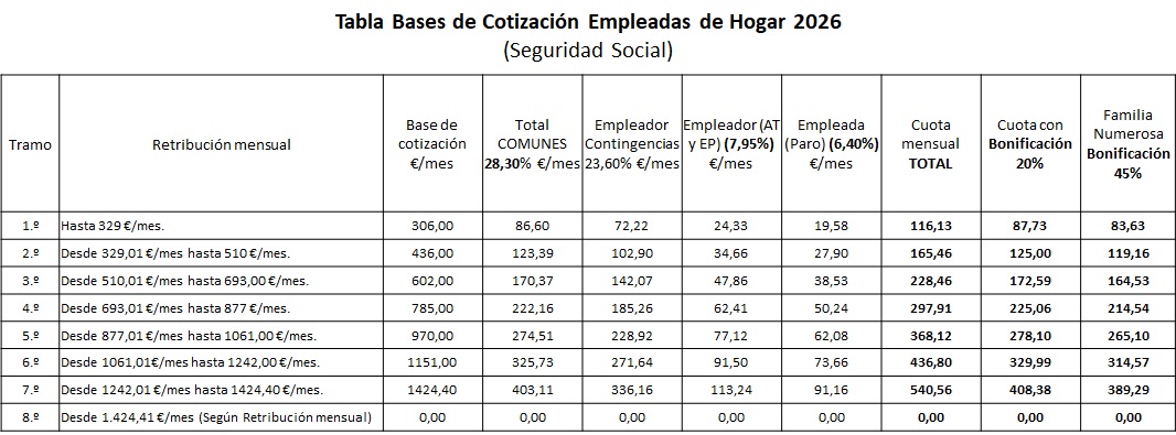 seguridad social empleadas de hogar 2026 seguridad social empleadas de hogar 2026